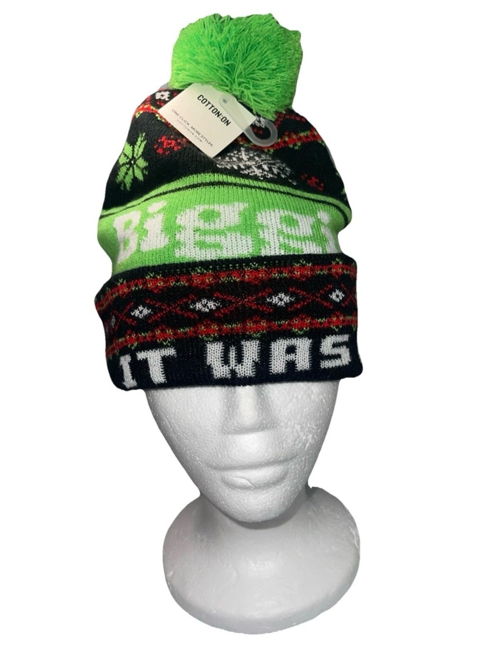 Cotton:ON Biggie Smalls It Was A Good Day Christmas Beanie
